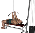 Cable Curl - Lying Close Grip On High Pulley